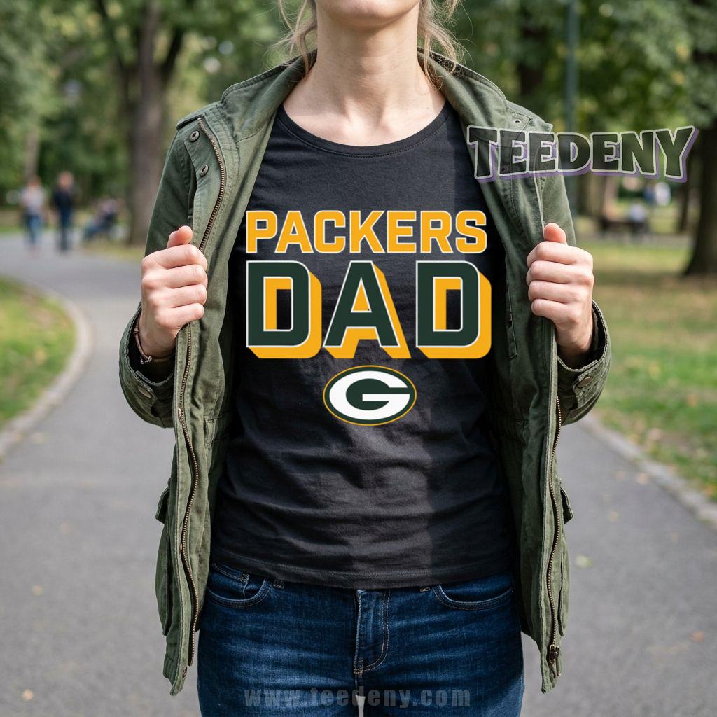 Packers Dad Green Bay Football Fan Gift T-Shirt