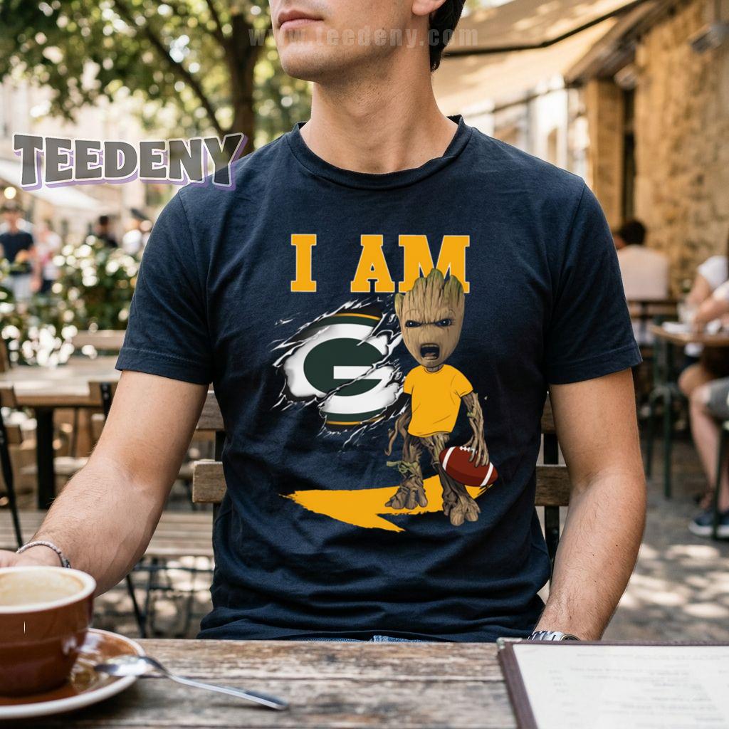 Packers I Am Groot Marvel Avengers Green Bay Pride T-Shirt