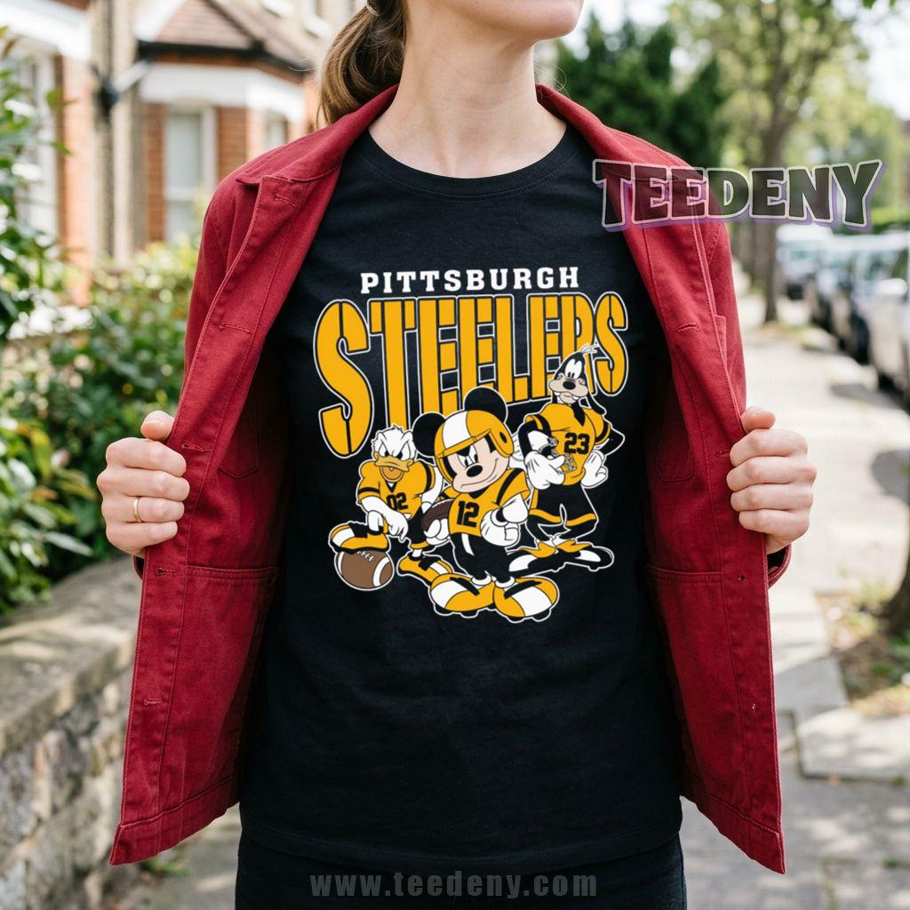 Pittsburgh Steelers Mickey Mouse T-Shirt Disney Characters
