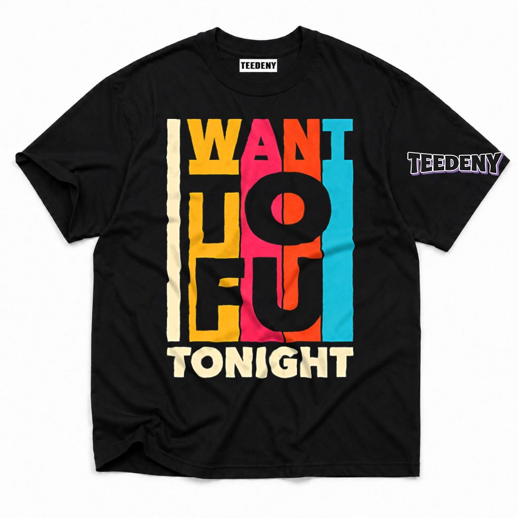 I Want Tofu Tonight Funny Vegan Colorful Retro T-Shirt